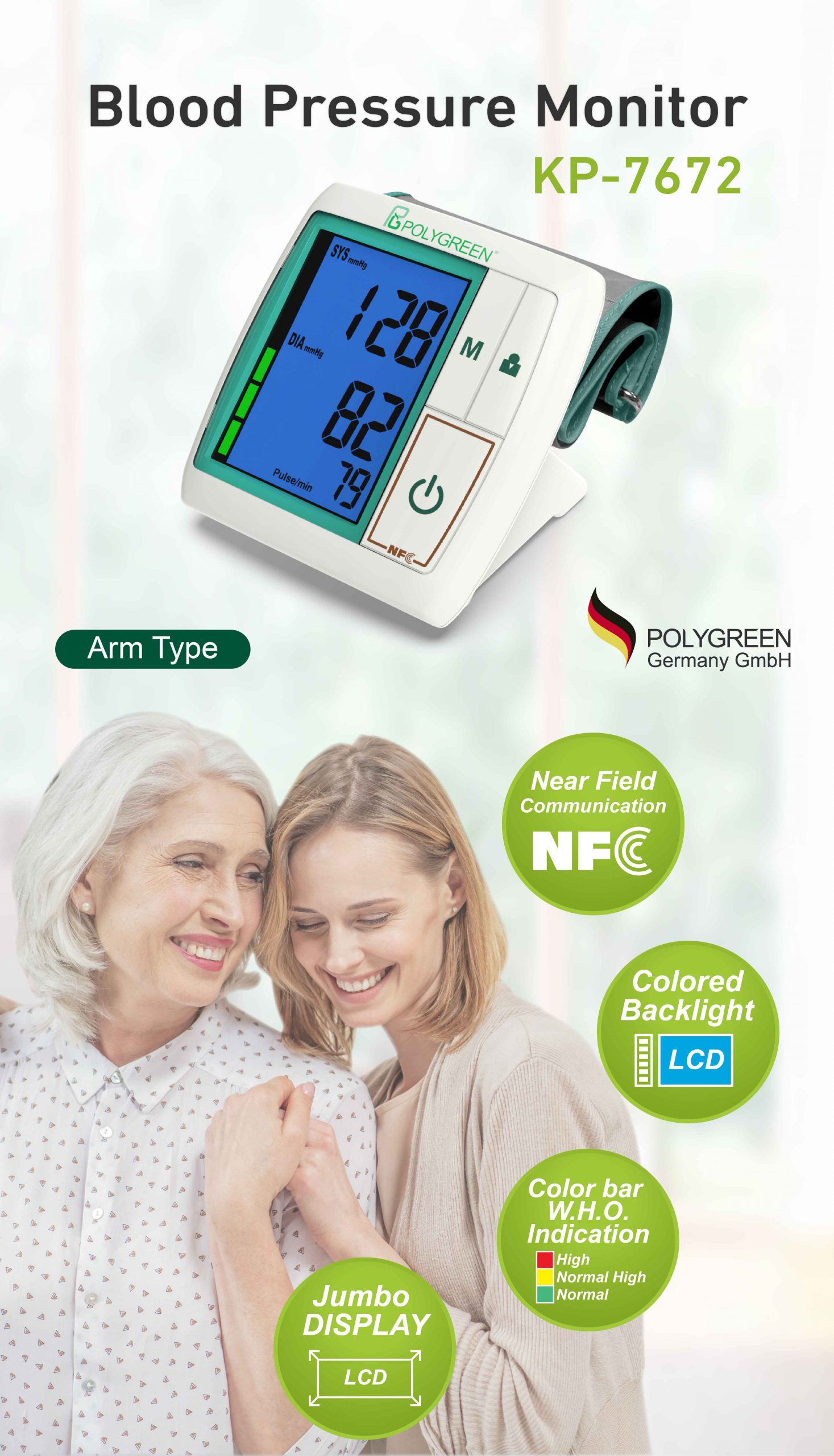 Wrist Blood Pressure Monitor KP-7270: AmperorDirect